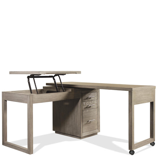 Prelude - Swivel Lift Top L-Desk
