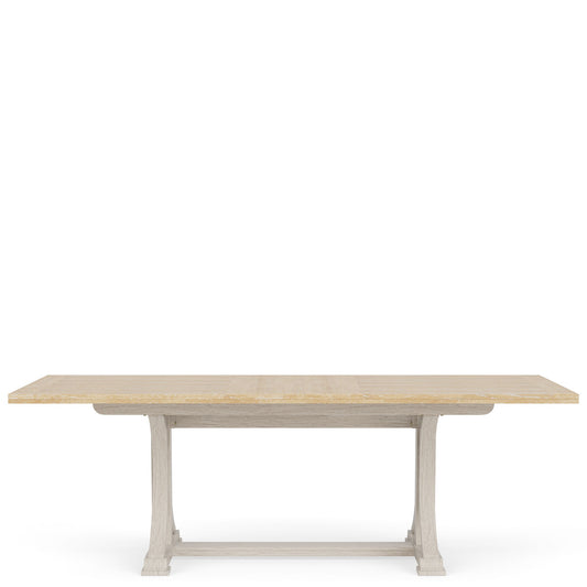Glenndale - Rectangle Dining Table - Aged White / Wheat