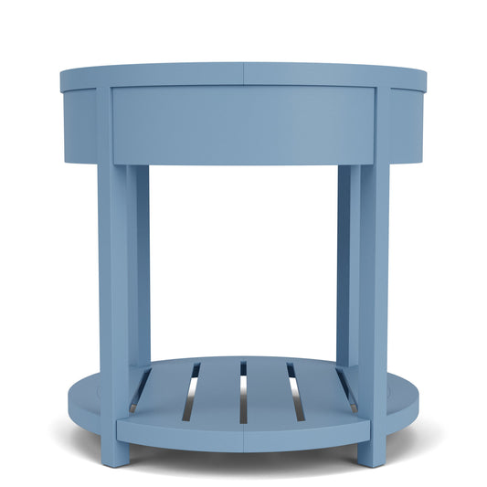 Rosalie - Round End Table - Blue