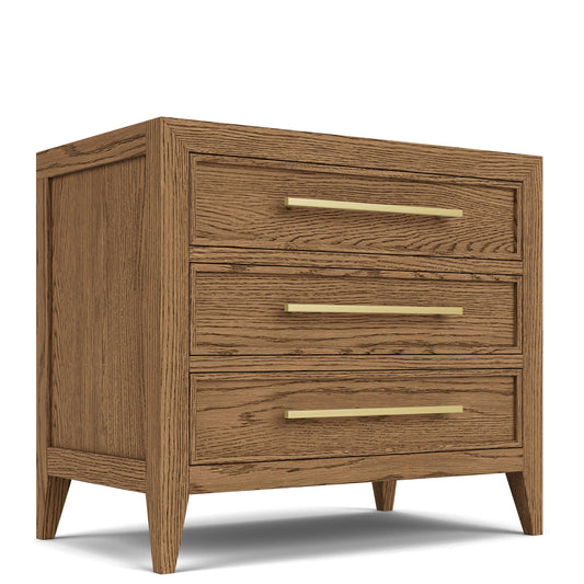 Halbrooke - 3 Drawer Nightstand - Light Brown