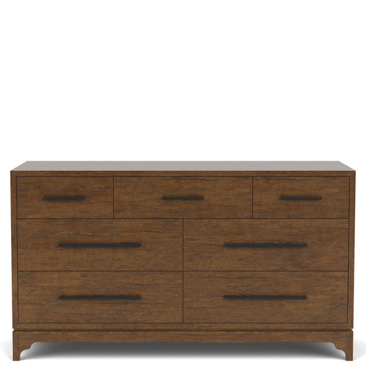Calhoun - 7 Drawer Dresser - Whiskey Oak