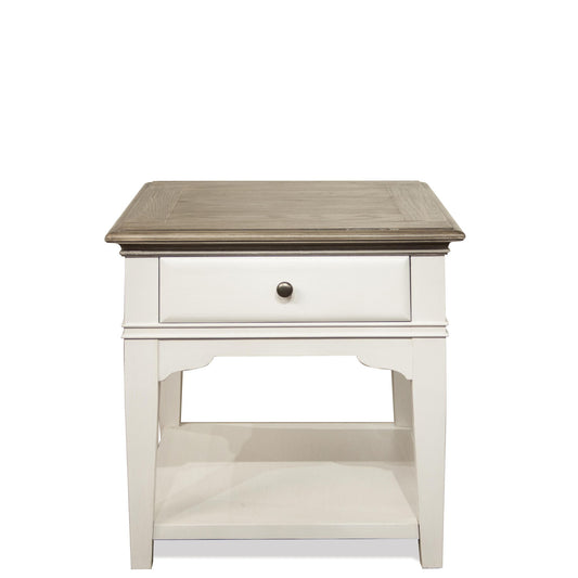Myra - Leg Side Table - Natural / Paperwhite