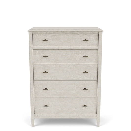 Carmella - Five Drawer Chest - Pebble Oak