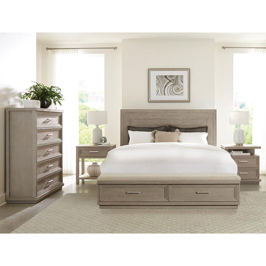 Cascade - King Upholstered Storage Bed - Dovetail