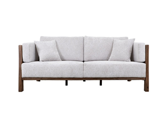 Roots - Loveseat - Pearl Silver / Light Brown