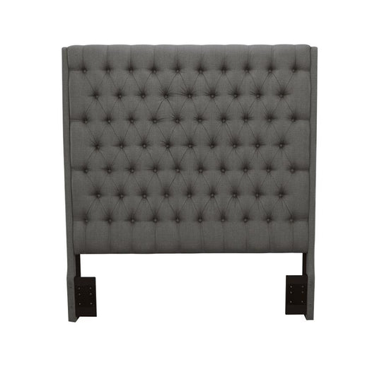 Camille - Upholstered Queen Panel Headboard - Gray