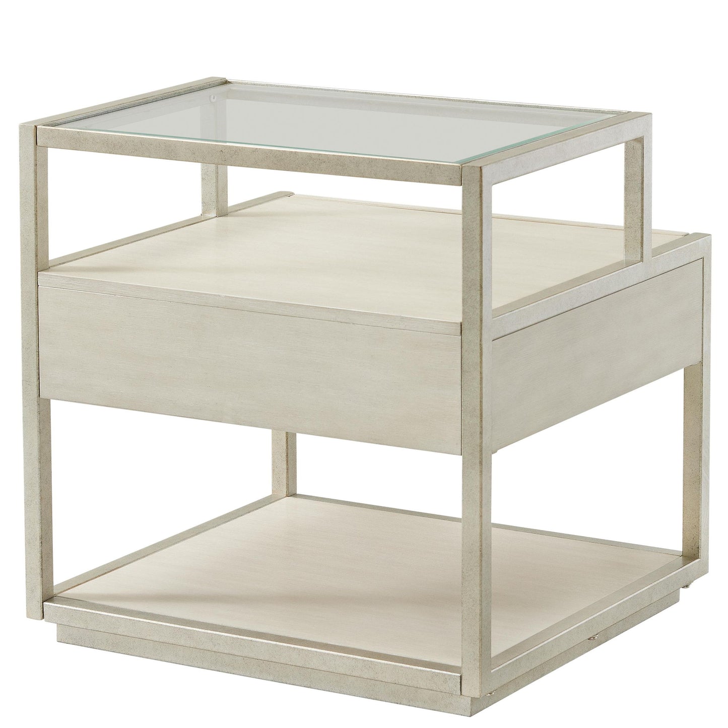 Maisie - Rectangular Side Table - Champagne