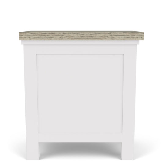 Cora - Chairside Table - Cloud / Fog