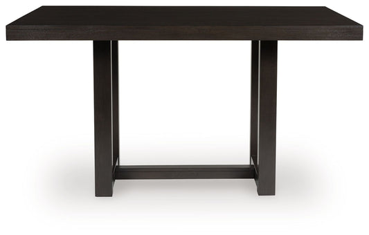 Neymorton - Rectangular Dining Room Counter Table - Dark Grayish Brown