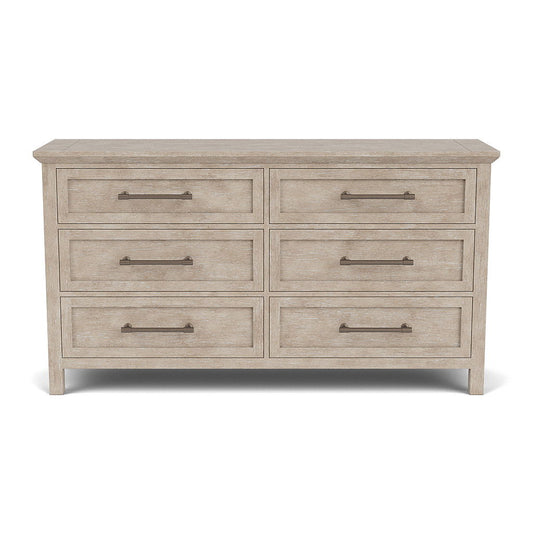 Bennett - Six Drawer Dresser - Frosted Gray