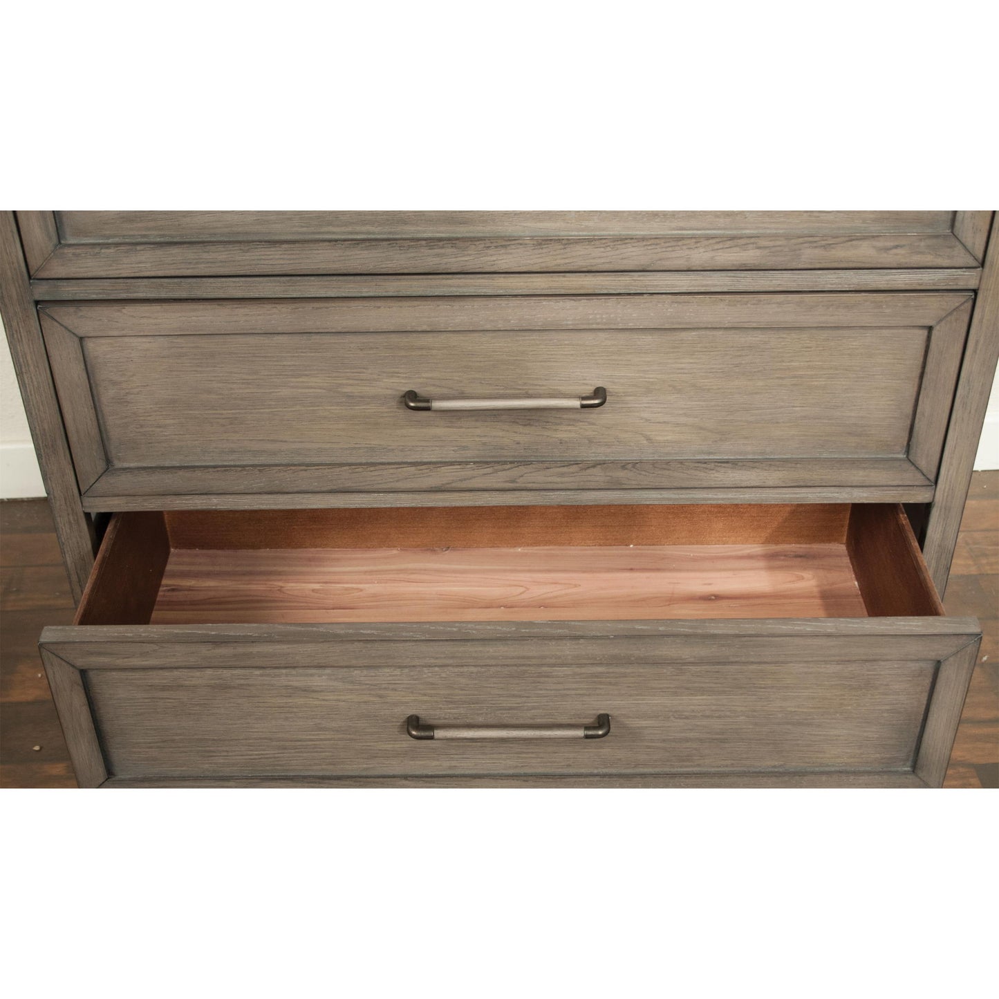 Vogue - Five Drawer Chest - Gray Wash