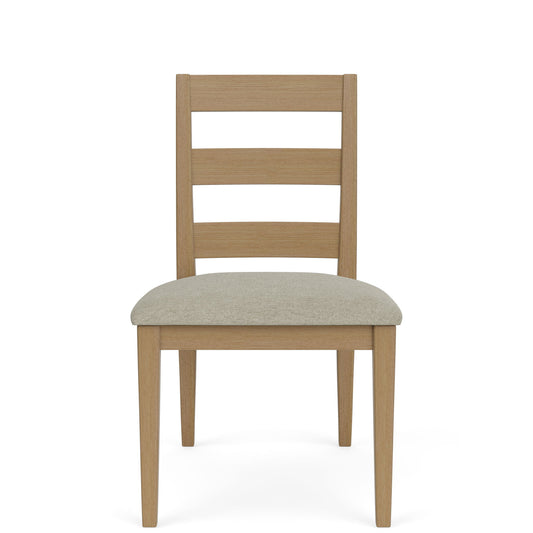 Davie - Side Chair With Upholstered Seat (Set of 2) - Light Brown