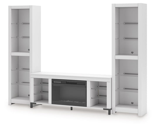 Brollevi - 3-Piece Entertainment Center - White