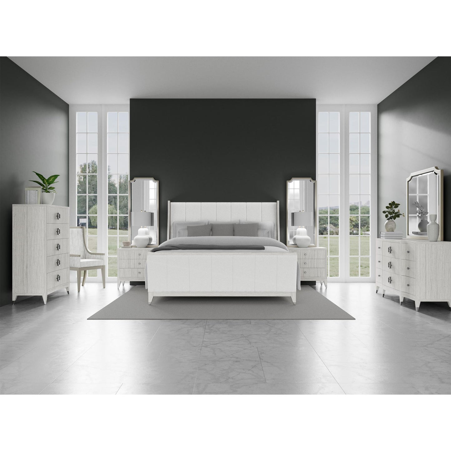 Hepburn - Nightstand Mirror - White