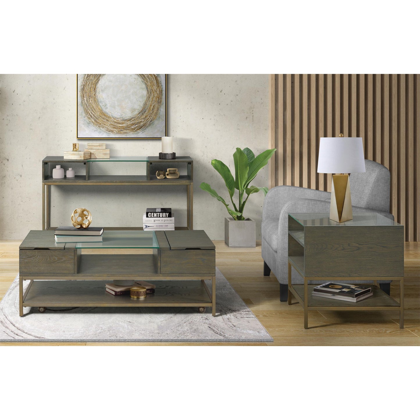 Hyde - Rectangular Coffee Table - Dark Brown