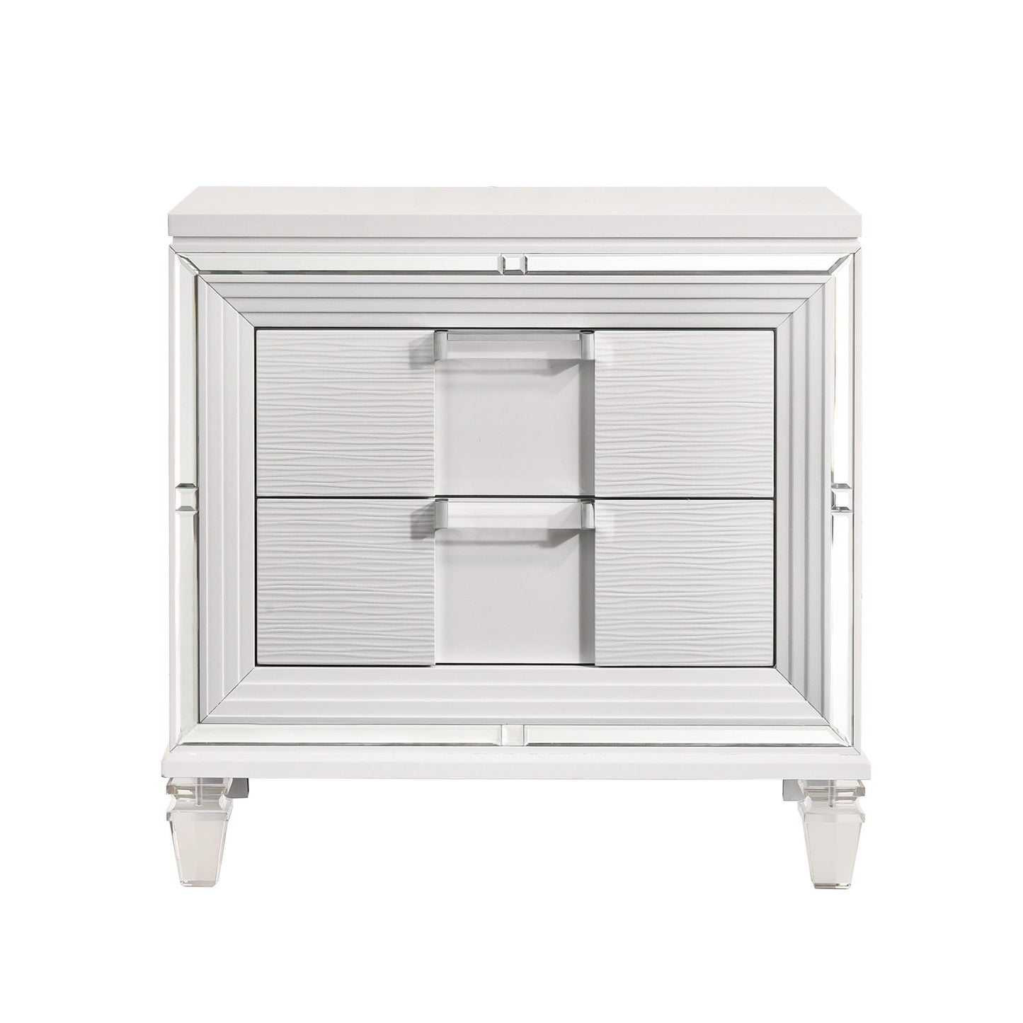 Twenty Nine - Nightstand With USB - White