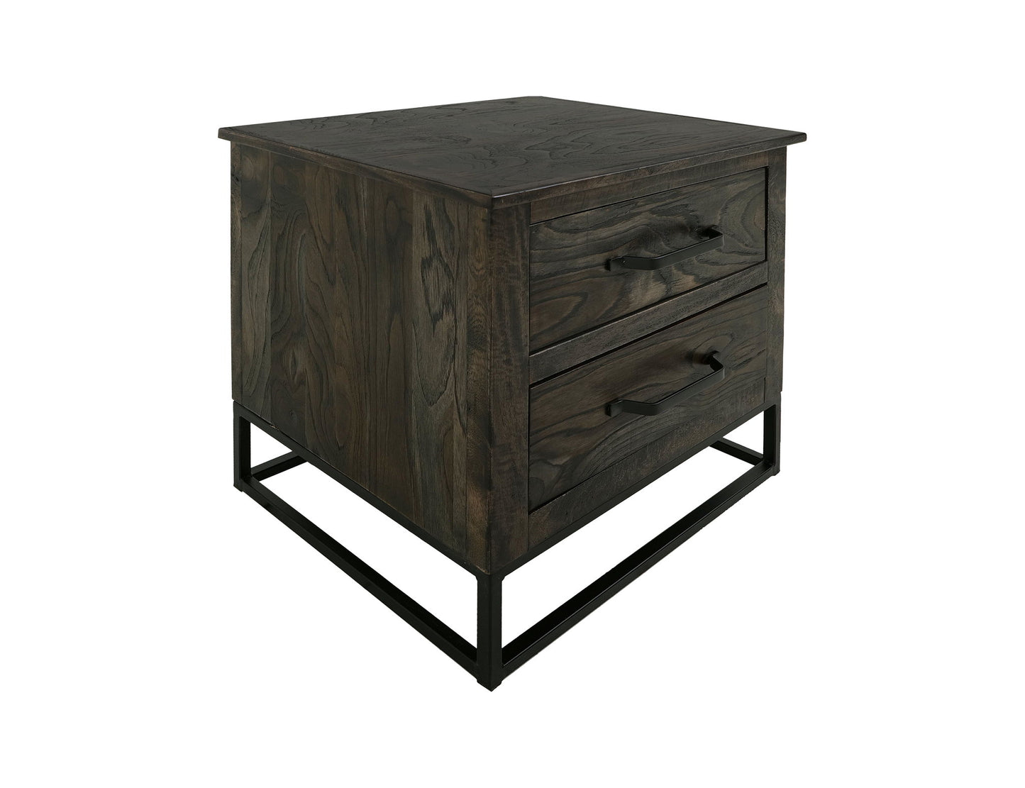 Dark Teak - Nightstand - Oil Black