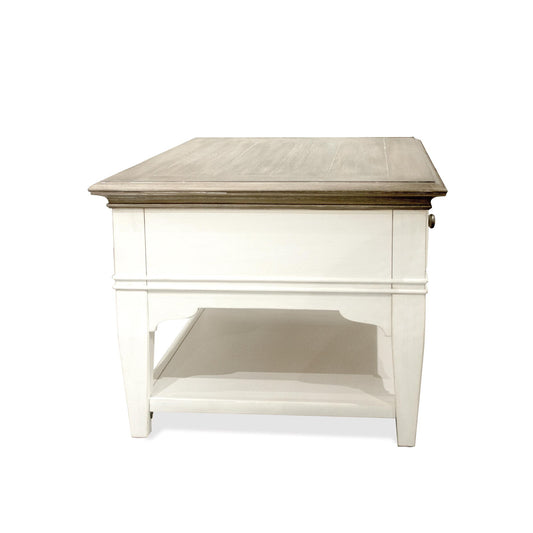 Myra - Small Leg Coffee Table - Natural / Paperwhite