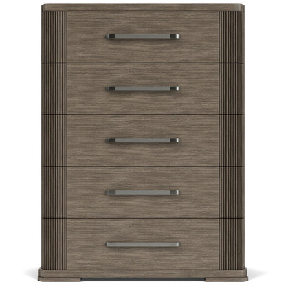 Sariel - Five Drawer Chest - Dark Brown