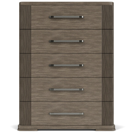 Sariel - Five Drawer Chest - Dark Brown