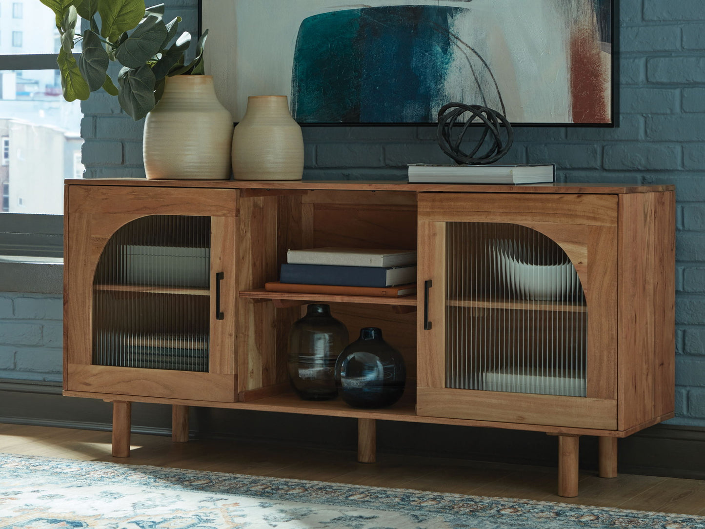 Adway - Accent Cabinet - Natural Brown