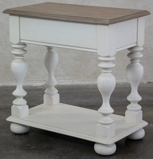 Jameson - Chairside Table - White