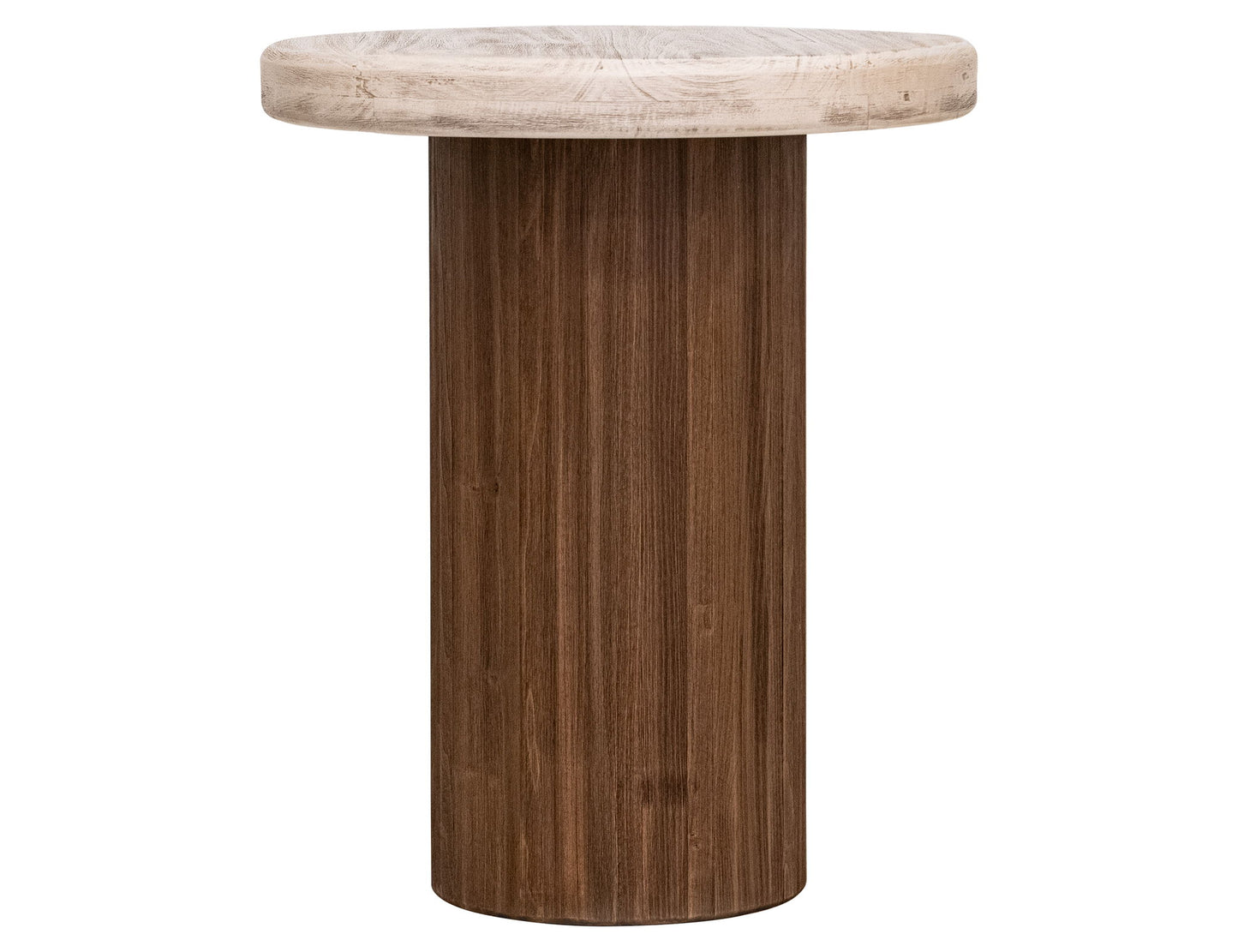 Sahara - End Table - Light Cream / Brown Caramel