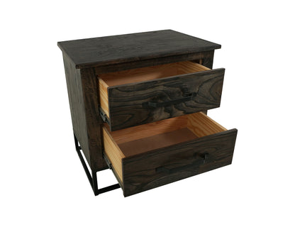 Dark Teak - Nightstand - Oil Black