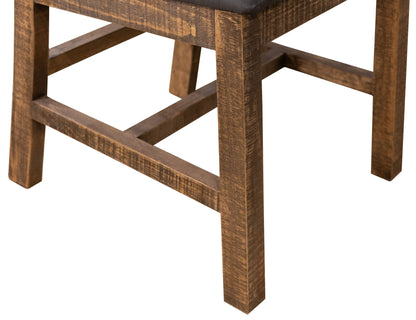 Loft - Upholstered Seat Wooden Chair (Set of 2) - Two Tone Gray / Brown