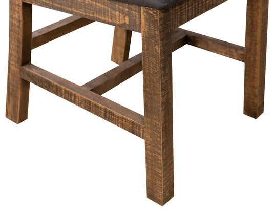 Loft - Upholstered Seat Wooden Chair (Set of 2) - Two Tone Gray / Brown