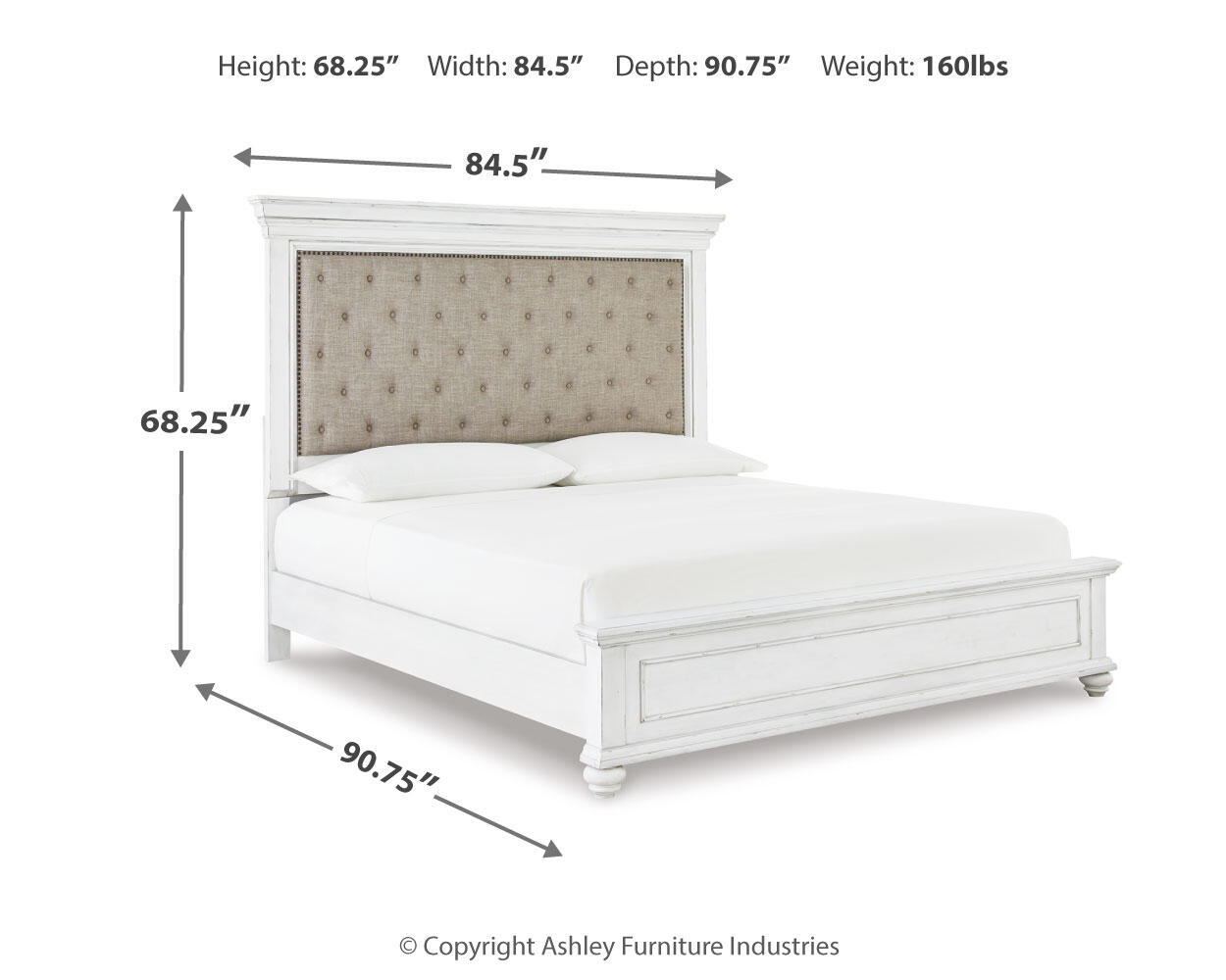 Kanwyn - Upholstered Panel Bed