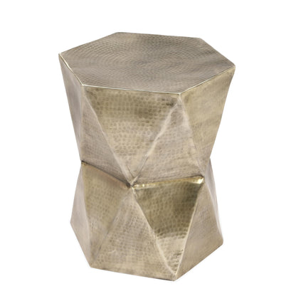 Olivia - Side Table - Hammered Gold