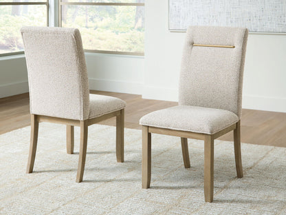 Lasinger - Dining Upholstered Side Chair (Set of 2) - Light Brown