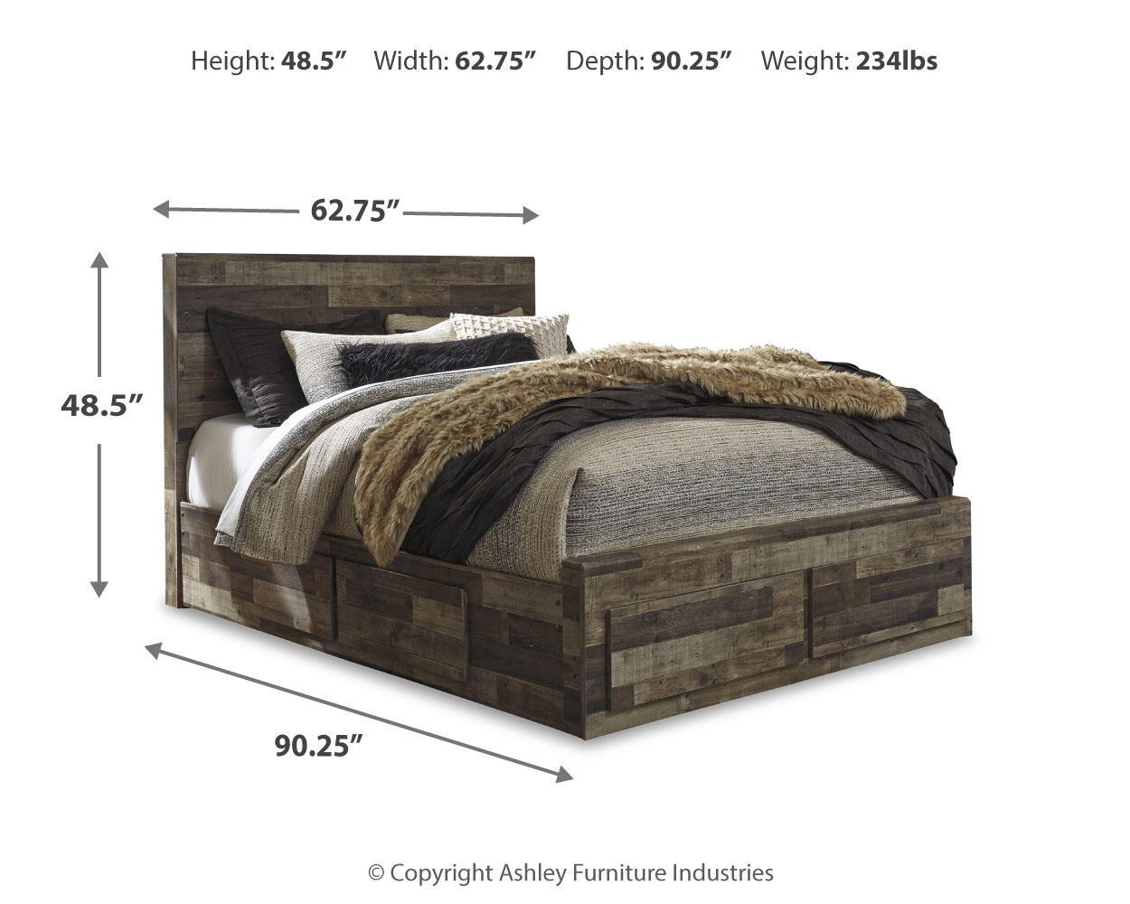 Derekson - Panel Bed