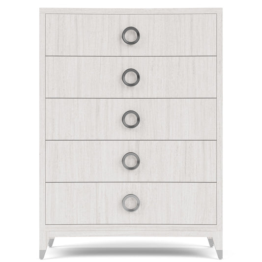 Hepburn - Five Drawer Chest - White