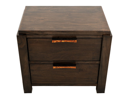 Raramuri - 2 Drawer Nightstand - Dark Brown