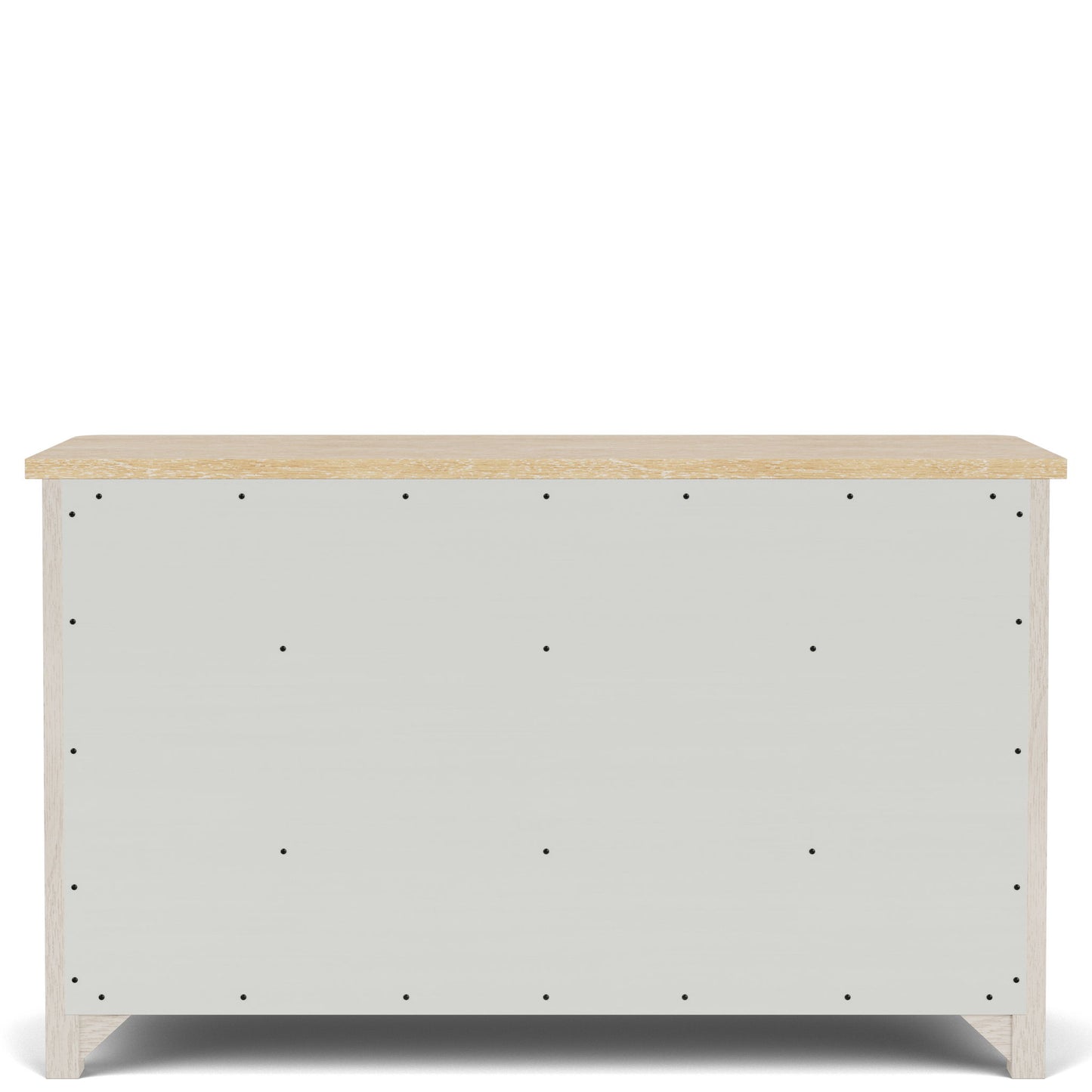 Glenndale - Six Drawer Dresser - Aged White / Wheat