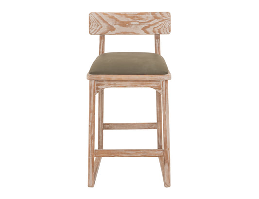 Balam - 30" Upholstered Barstool (Set of 2) - Light Brown