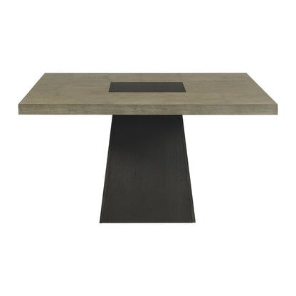 Jemma - Square Dining Table - Gray / Dark Espresso