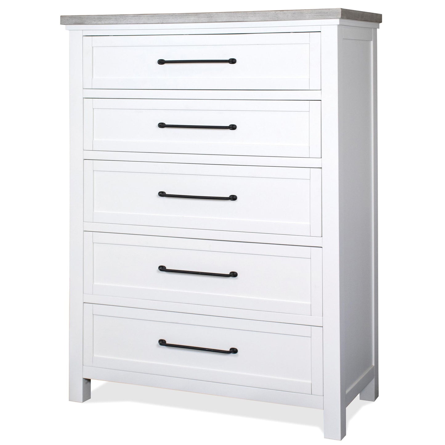 Cora - 5 Drawer Chest - White