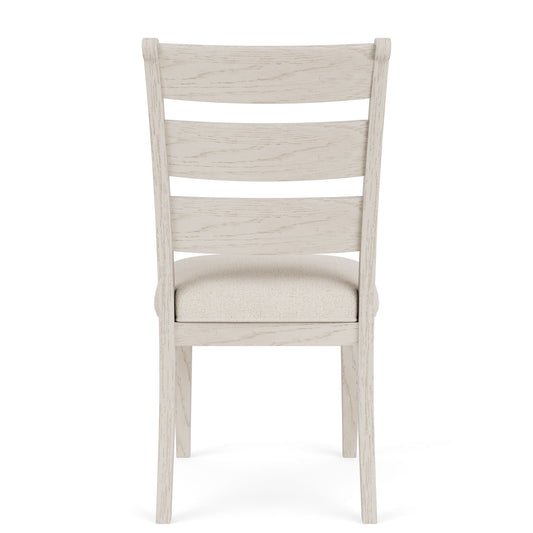 Glenndale - Wood Back Upholstered Side Chair (Set of 2) - Aged White