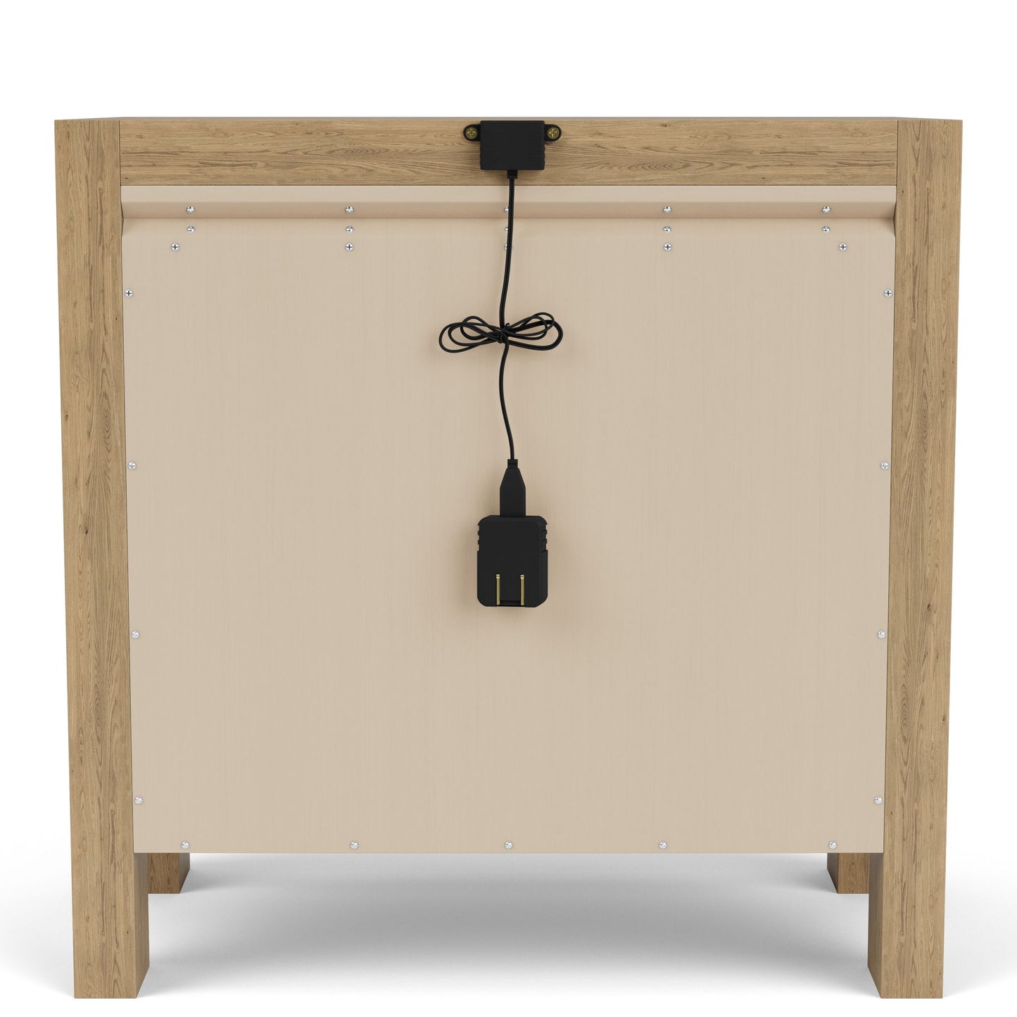 Davie - Wood 3 Drawer Nightstand - Light Brown