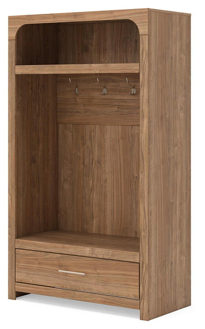 Dovander - Hall Tree With Storage Bench - Brown