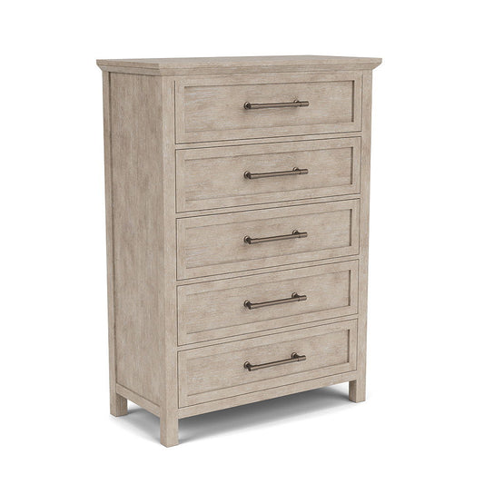 Bennett - Five Drawer Chest - Frosted Gray