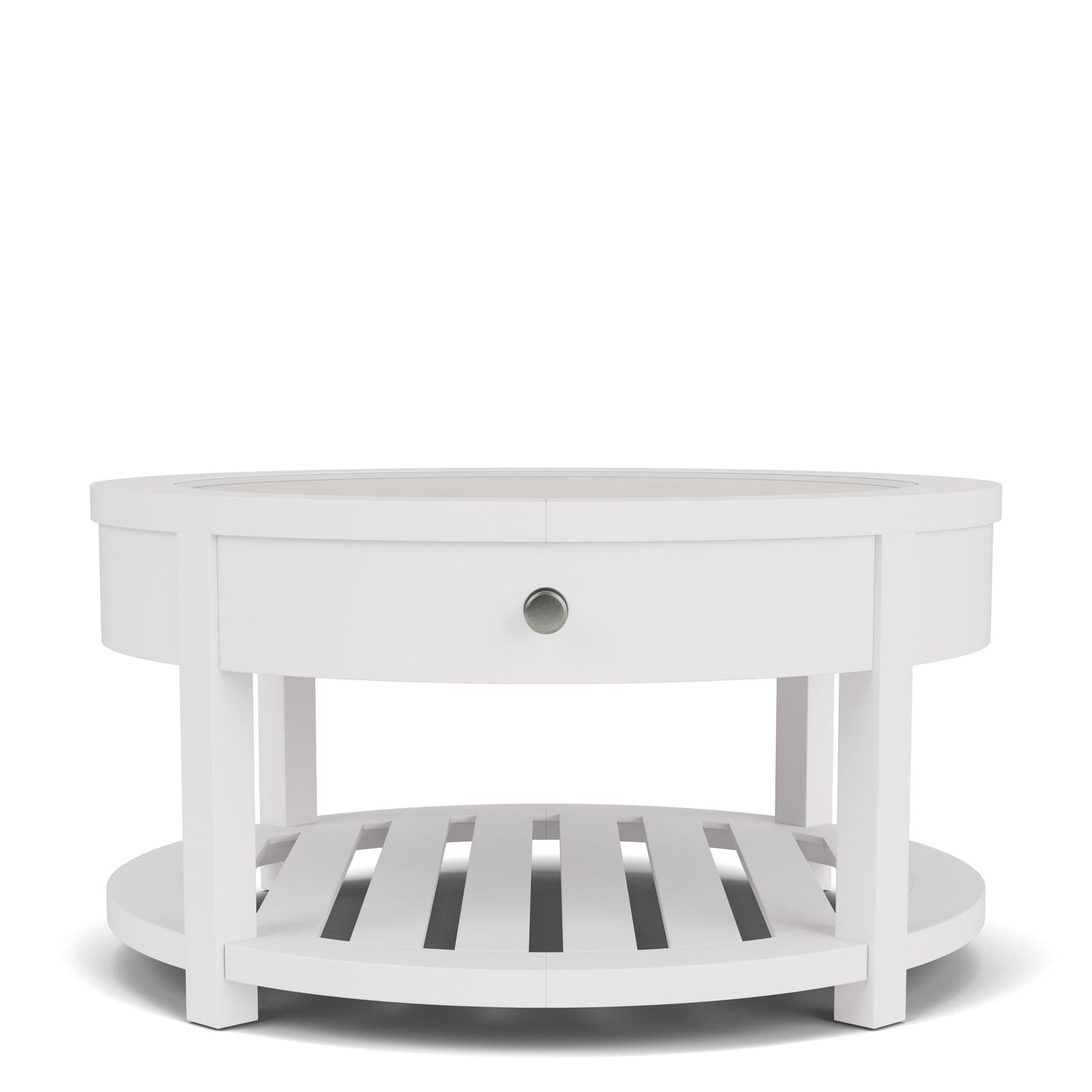 Rosalie - Round Cocktail Table - White