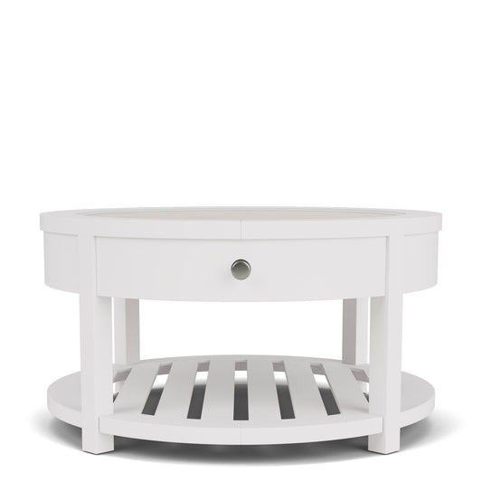 Rosalie - Round Cocktail Table - White