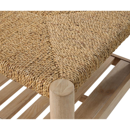 Rosalie - Woven Square Coffee Table - Light Brown