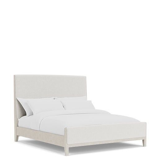 Carmella - Queen Upholstered Bed - Pebble Oak