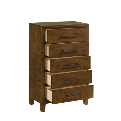 Ballard - 5 Drawer Chest - Walnut