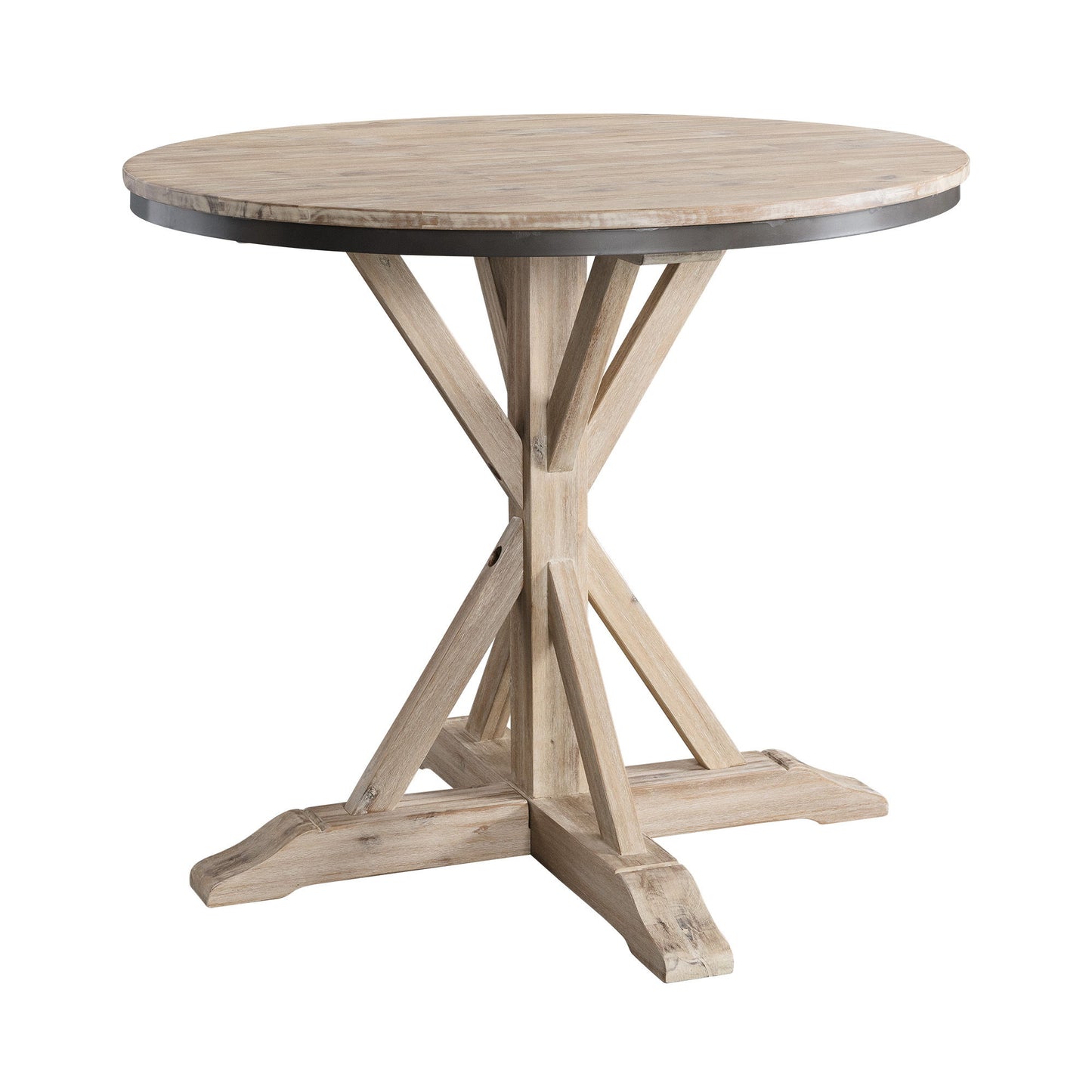 Callista - Round Counter Height 5 Piece Dining Set (Table And Four Stools) - Beach
